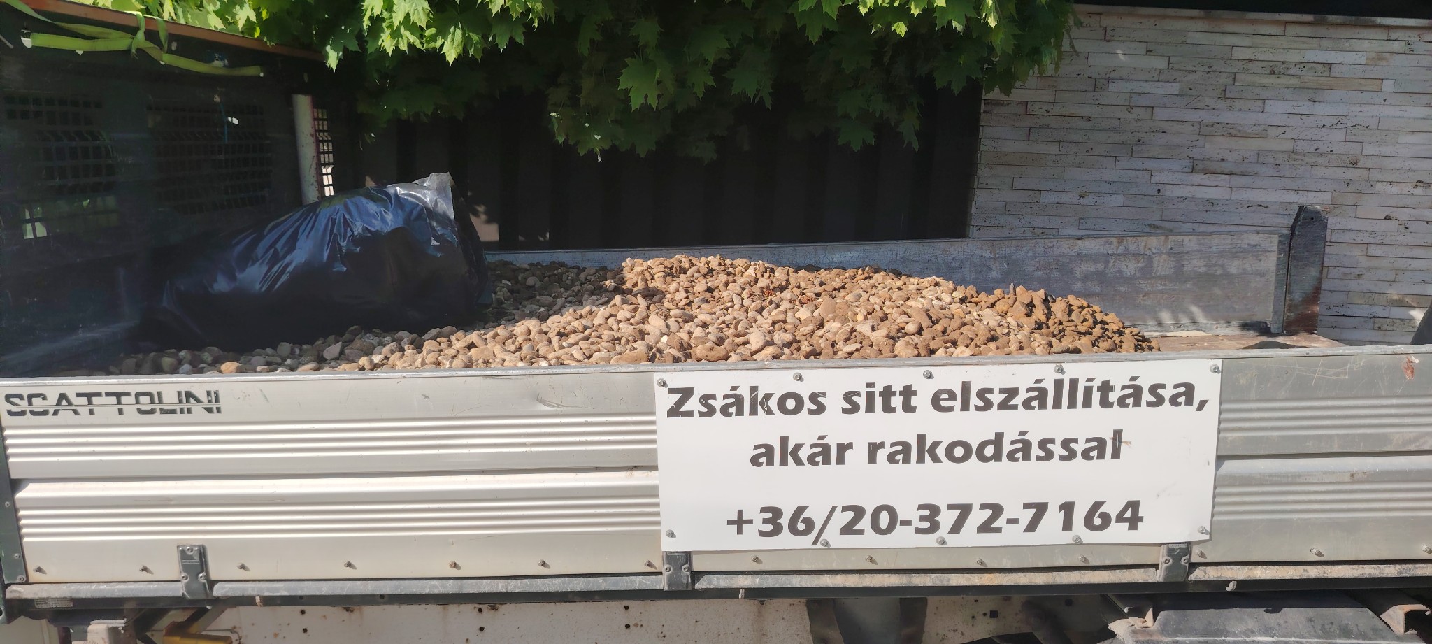 Anyagszállítás – murva